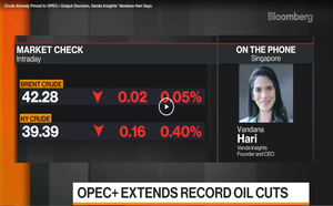 Crude already priced in OPEC+ output cut extension (Bloomberg, 8 June 2020)